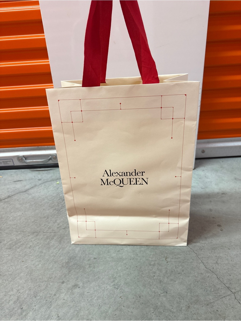 Alexander McQueen Designer Shopping Gift Bag – Authentic Boutique Packaging
